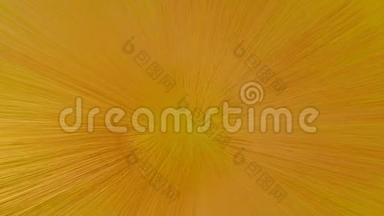 由黄色和橙色光线组成的成长的光，从图像的中心<strong>出来</strong>，可循环的抽象<strong>动画</strong>